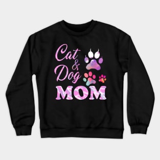 Pet Cat Dog Mom Crewneck Sweatshirt